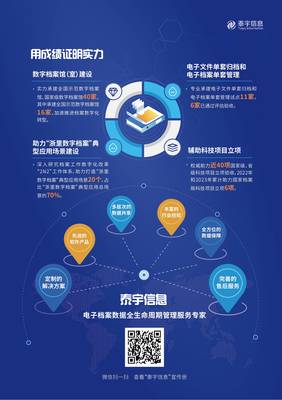 上海泰宇信息技術股份有限公司 以專業(yè)檔案服務，賦能企業(yè)數(shù)字化轉(zhuǎn)型